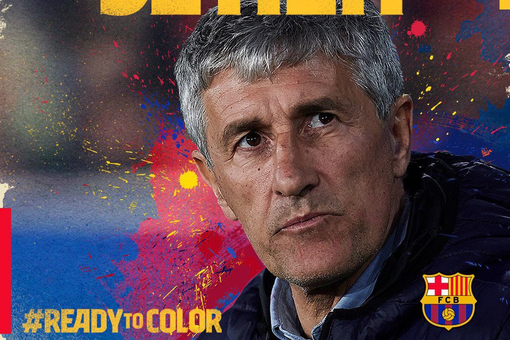 Quique Setien Pernah Permalukan Barcelona di Camp Nou Quique Setien Pernah Permalukan Barcelona di Camp Nou