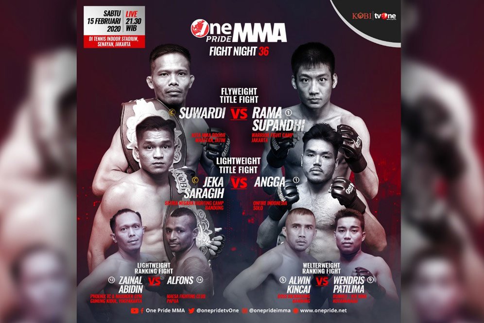 One Pride Pro Never Quit: 4 Pertarungan Digelar Akhir Pekan Ini One Pride Pro Never Quit: 4 Pertarungan Digelar Akhir Pekan Ini