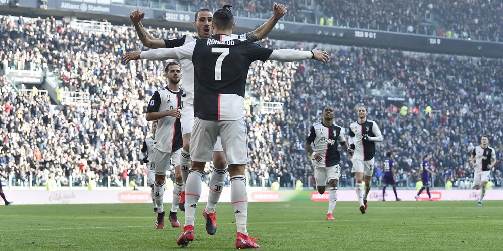 Selebrasi gol Cristiano Ronaldo (c) AP Photo