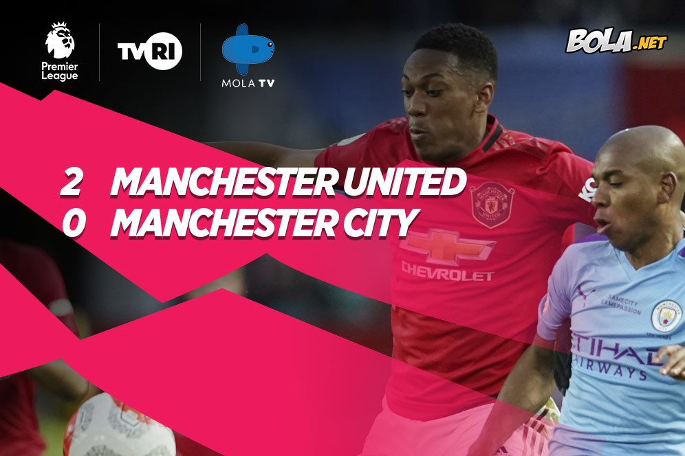 Hasil pertandingan Manchester United vs Manchester City: Skor 2-0 Hasil pertandingan Manchester United vs Manchester City: Skor 2-0
