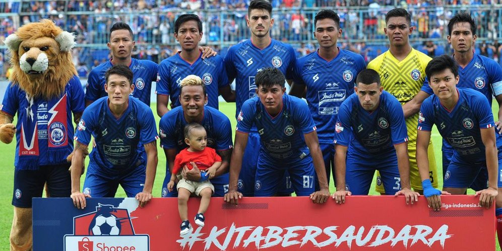 Arema FC di Shopee Liga 1 2020 (c) Bola.com/Iwan Setiawan
