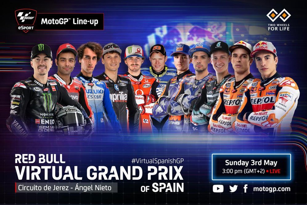 Jadwal Live Streaming Seri Ketiga MotoGP Virtual Grand Prix 2020 Jadwal Live Streaming Seri Ketiga MotoGP Virtual Grand Prix 2020