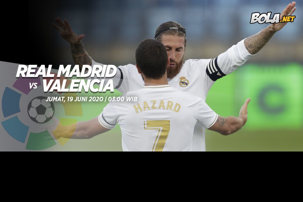 Jadwal Siaran Langsung Real Madrid vs Valencia 19 Juni 2020 Jadwal Siaran Langsung Real Madrid vs Valencia 19 Juni 2020