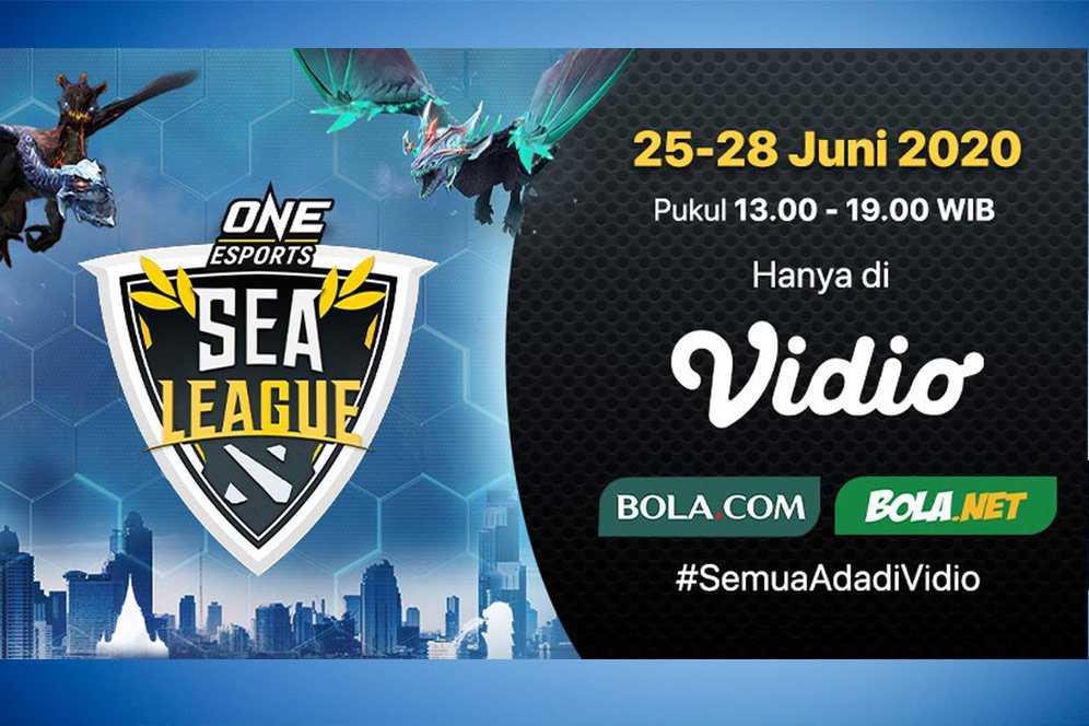 Jadwal Lengkap Live Streaming ONE Esports DotA 2 SEA League, 25 - 28 Juni 2020 di Vidio Jadwal Lengkap Live Streaming ONE Esports DotA 2 SEA League, 25 - 28 Juni 2020 di Vidio