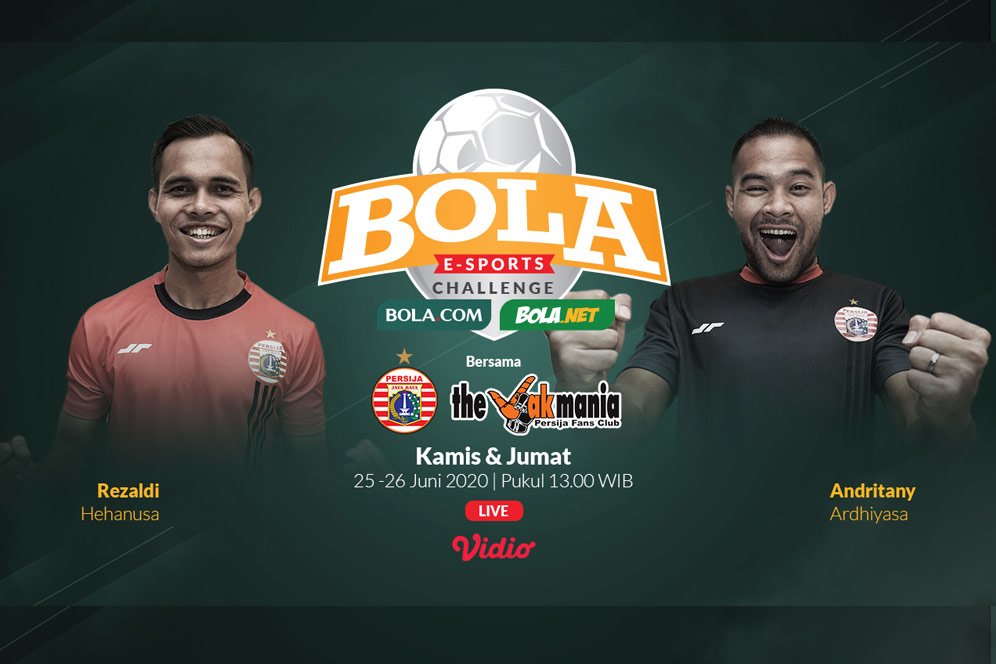 Tonton Live Streaming BOLA Esports Challenge Bareng Andritany dan Rezaldi Hehanussa Tonton Live Streaming BOLA Esports Challenge Bareng Andritany dan Rezaldi Hehanussa