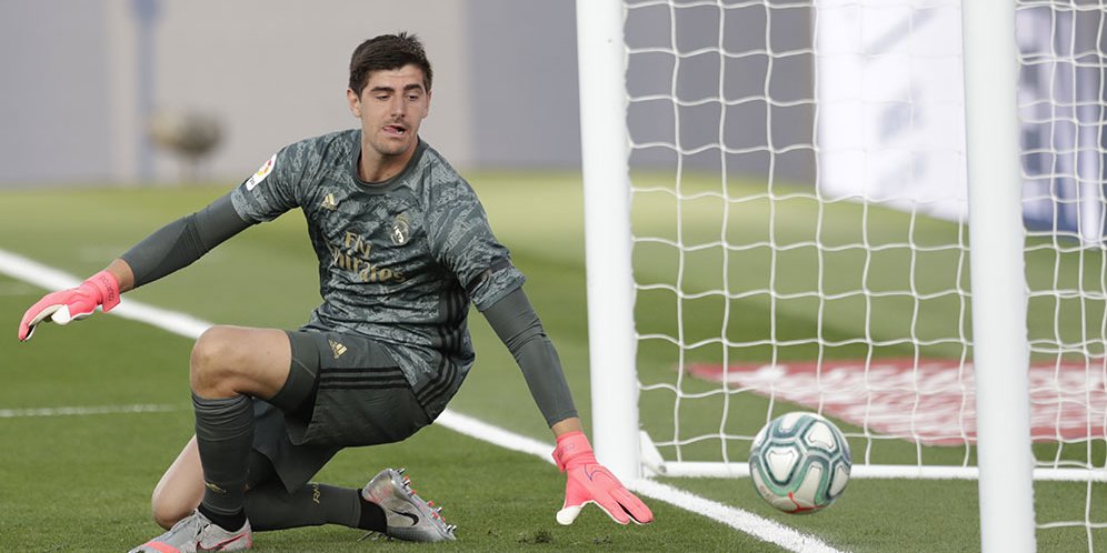 Kiper Real Madrid Thibaut Courtois. (c) AP Photo