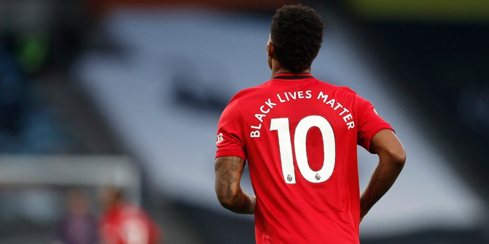 Penyerang Manchester United, Marcus Rashford. (c) AP Photo