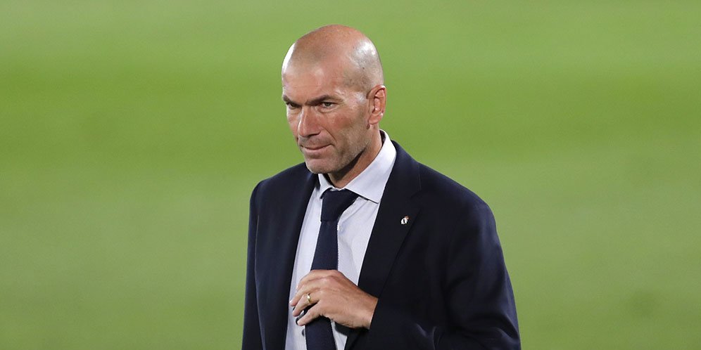Pelatih Real Madrid Zinedine Zidane. (c) AP Photo