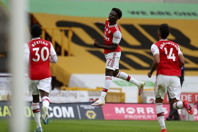 Bukayo Saka Bersinar untuk Arsenal