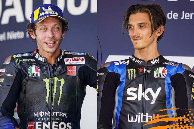 Valentino Rossi dan Luca Marini Valentino Rossi dan Luca Marini