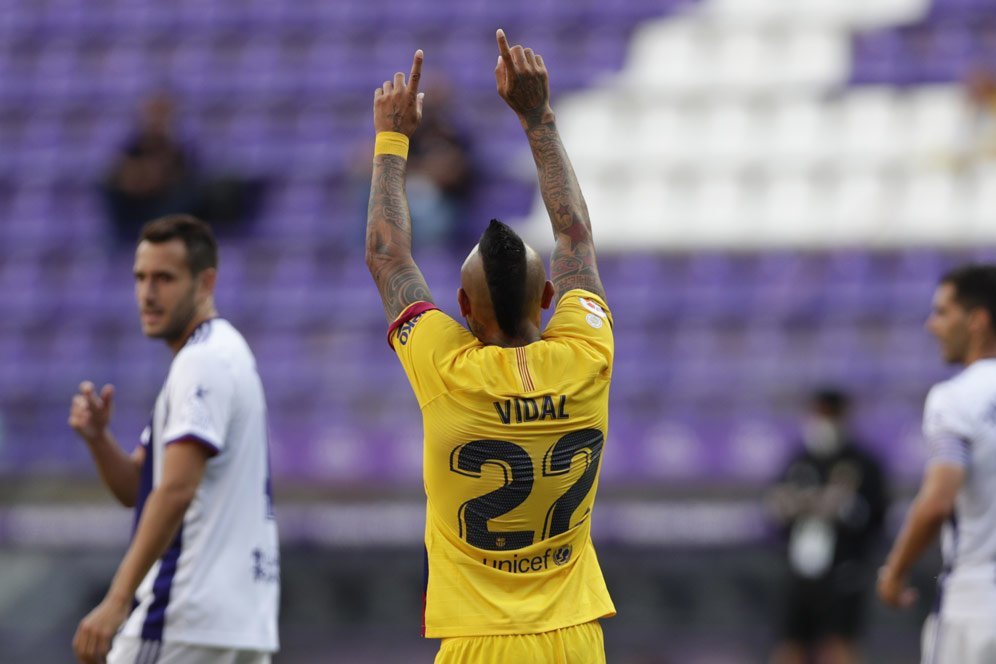 Man of the Match Real Valladolid vs Barcelona: Arturo Vidal Man of the Match Real Valladolid vs Barcelona: Arturo Vidal