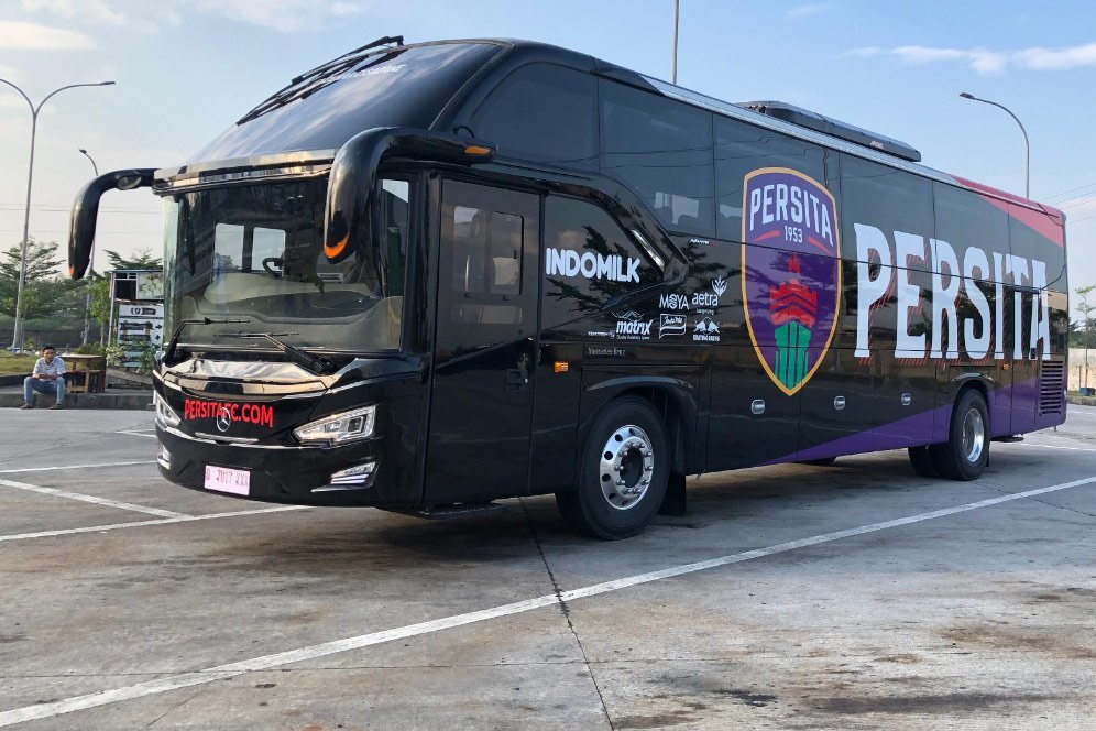 Penampakan Bus Pertama Persita Tangerang yang Mewah dan Elegan Penampakan Bus Pertama Persita Tangerang yang Mewah dan Elegan