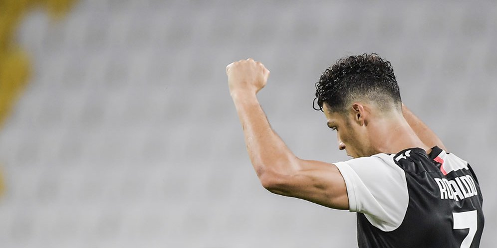 Cristiano Ronaldo mencetak dua gol ke gawang Lazio di pekan ke-34 Serie A 2019/2020 (c) AP Photo