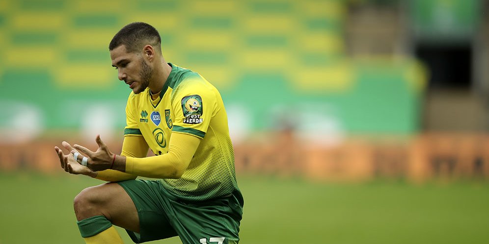 Pemain Norwich City Emiliano Buendia. (c) AP Photo