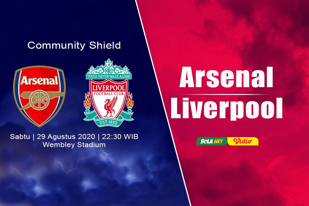 Jadwal dan Live Streaming Community Shield Akhir Pekan Ini : Arsenal vs Liverpool di Vidio Jadwal dan Live Streaming Community Shield Akhir Pekan Ini : Arsenal vs Liverpool di Vidio