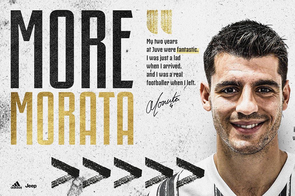 Resmi, Juventus Dapatkan Alvaro Morata dari Atletico Madrid