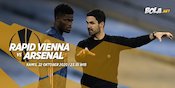 Live Streaming Rapid Vienna vs Arsenal di Vidio