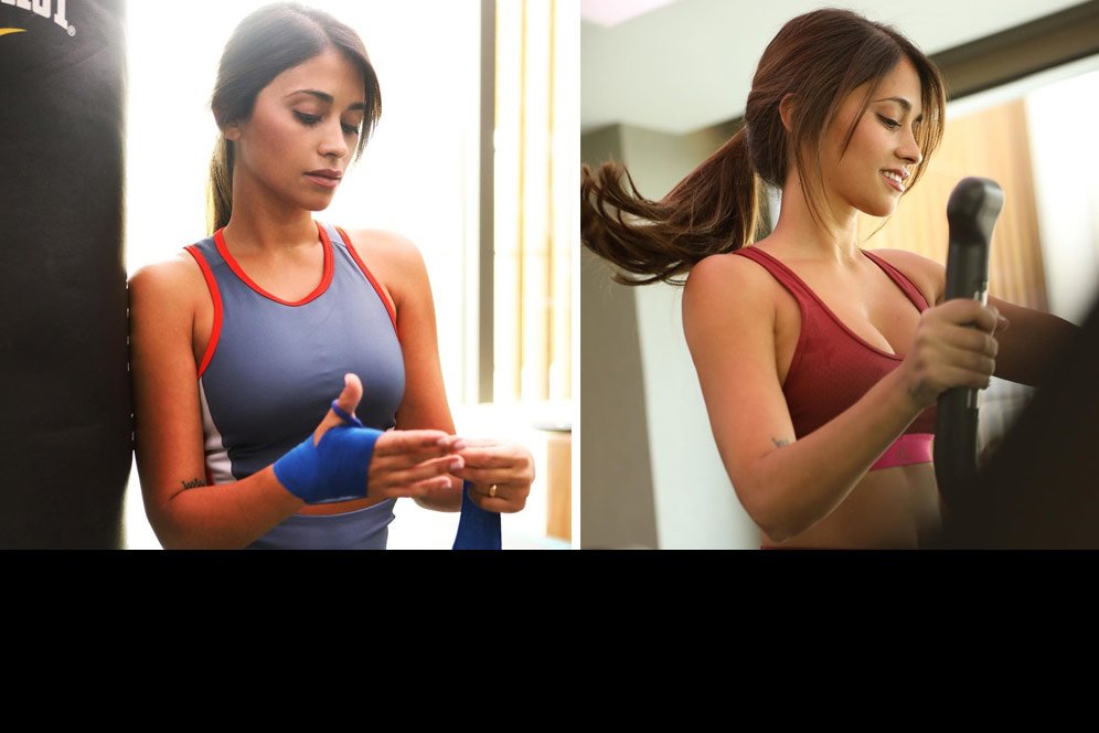 Tampil Sporty dan Seksi ala Antonela Roccuzzo Istri Lionel Messi Tampil Sporty dan Seksi ala Antonela Roccuzzo Istri Lionel Messi