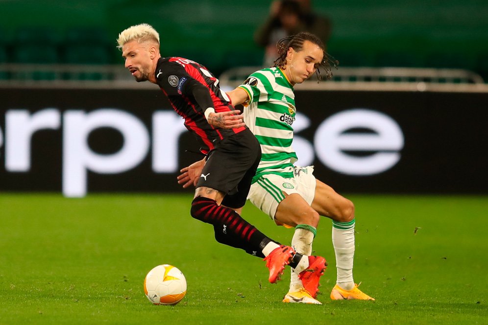 Man of the Match Celtic vs AC Milan: Samu Castillejo