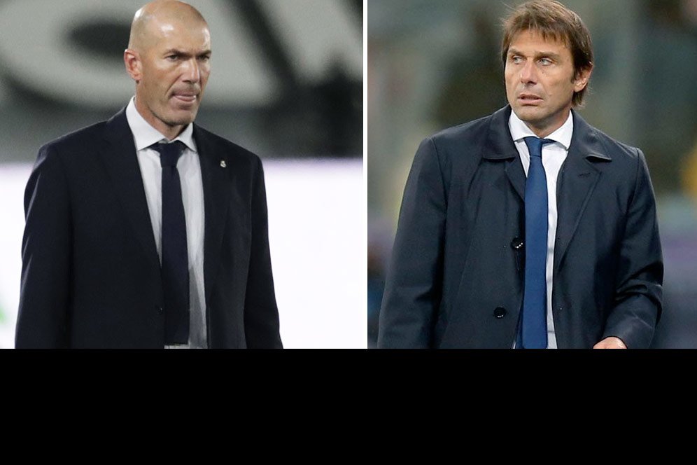 Ibarat Main Catur, Zinedine Zidane 'Sekakmat' Antonio Conte Ibarat Main Catur, Zinedine Zidane 'Sekakmat' Antonio Conte