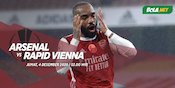 Link Live Streaming Arsenal vs Rapid Vienna di Vidio