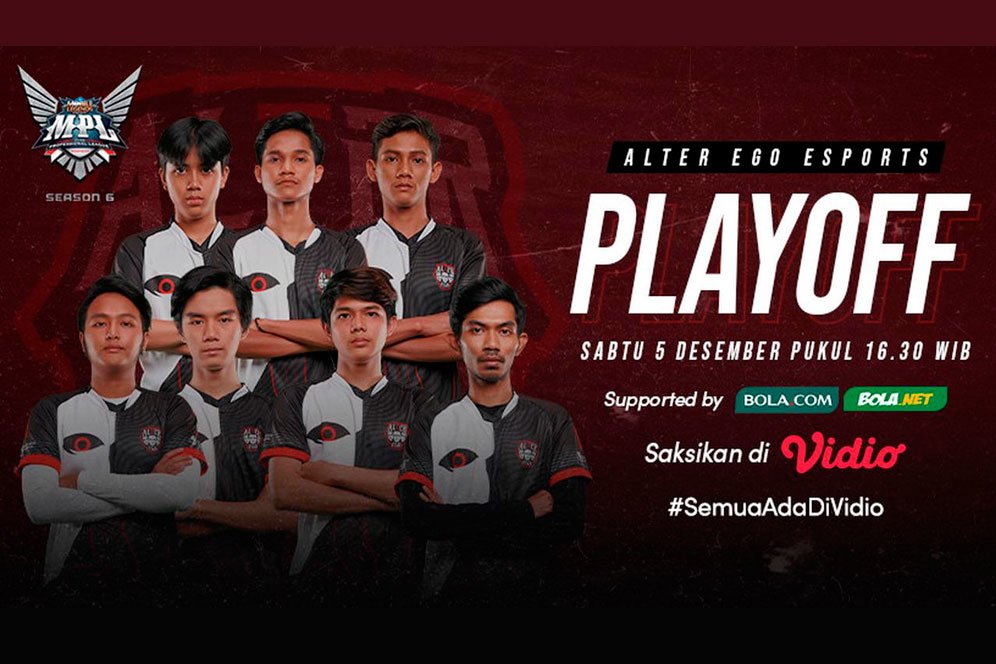 Live Streaming Alter Ego Road To Playoff MPL Season 6 Episode 2, 5 Desember 2020 di Vidio