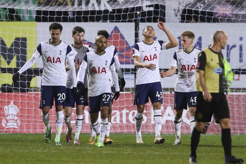 Hasil Pertandingan Marine FC vs Tottenham: Skor 0-5