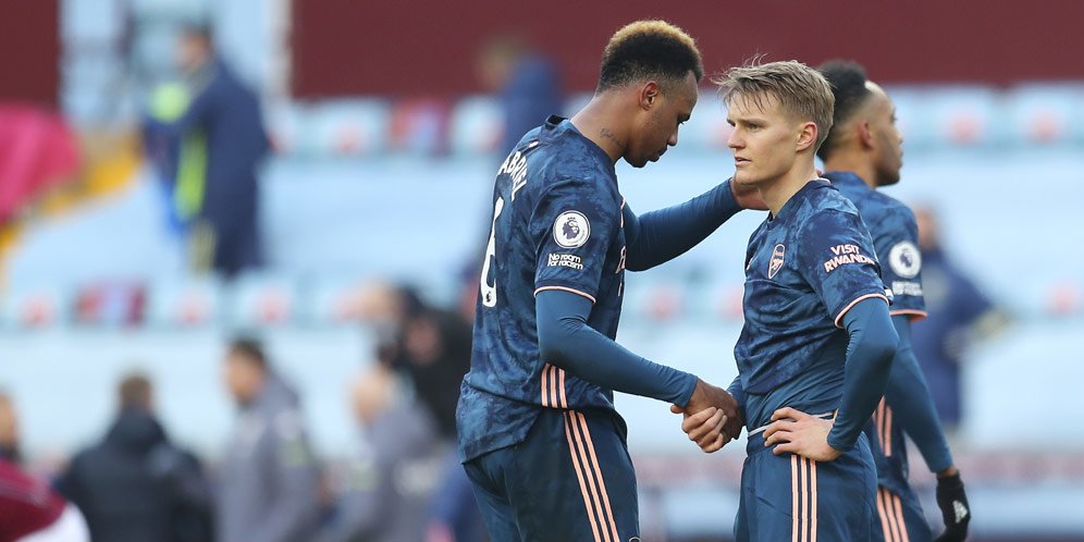 Arsenal kalah di markas Aston Villa (c) Pool via AP