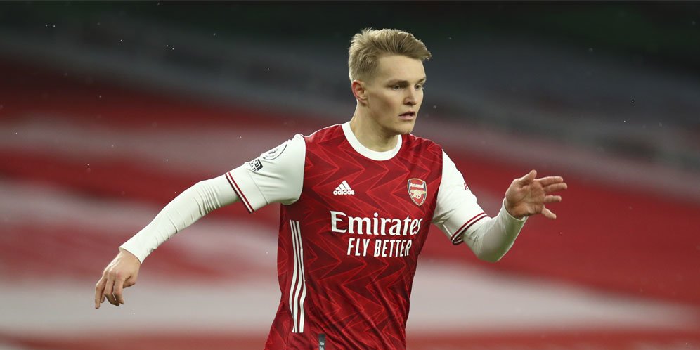 Pemain Arsenal, Martin Odegaard. (c) AP Photo