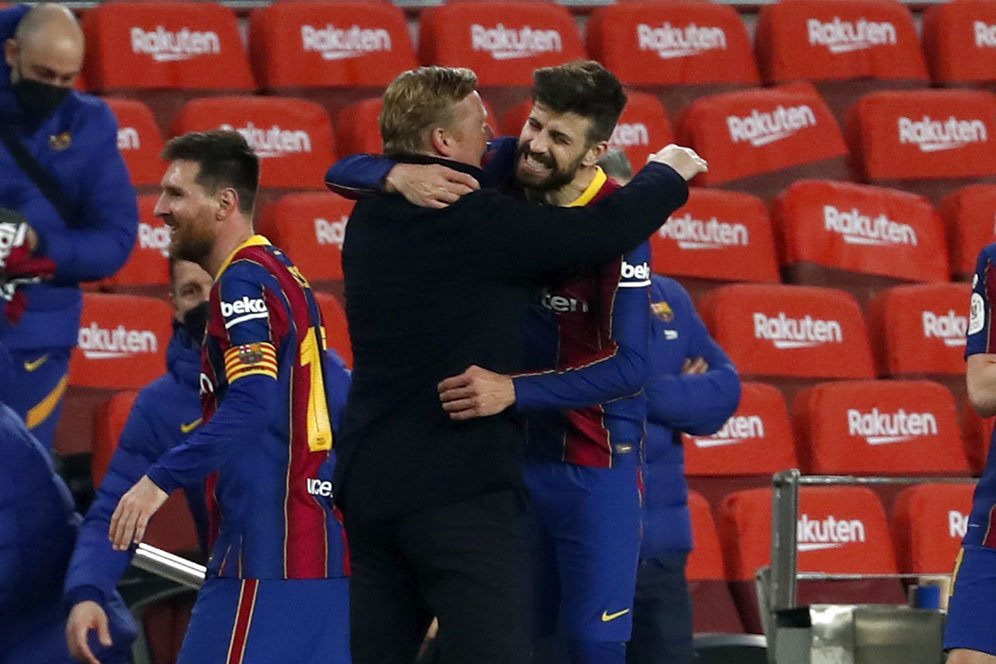 Ronald Koeman Permalukan Gerard Pique di Lisbon: Pemain Veteran kok Diganti Menit ke-33? Ronald Koeman Permalukan Gerard Pique di Lisbon: Pemain Veteran kok Diganti Menit ke-33?