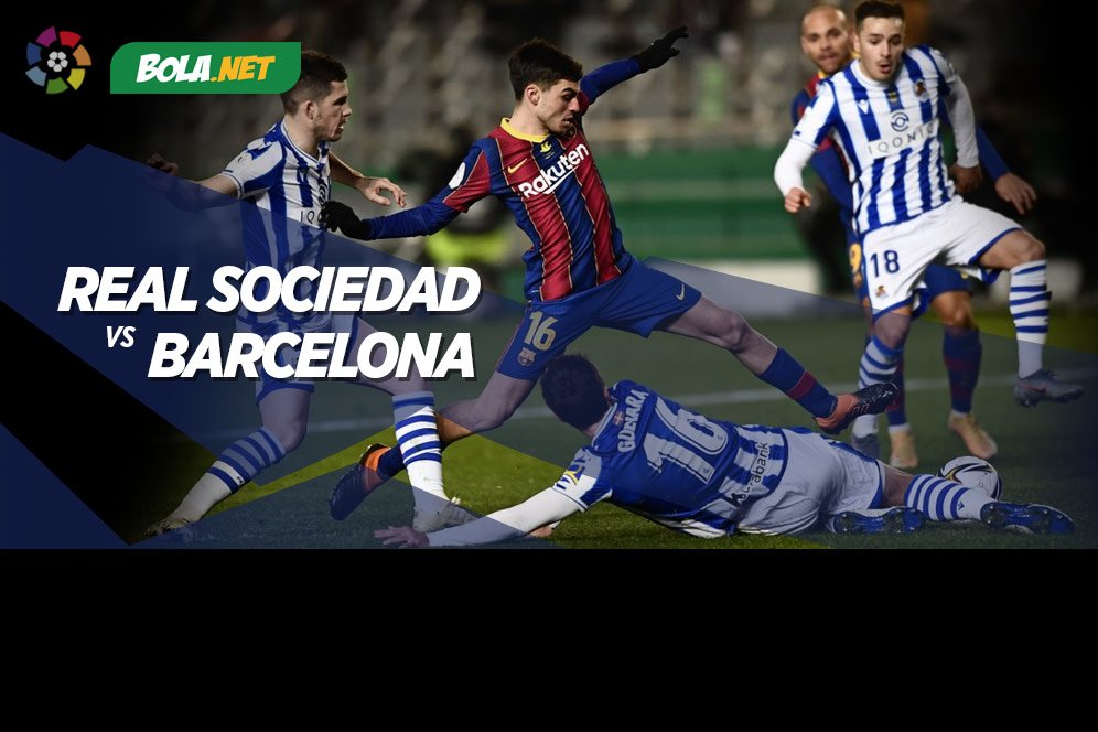 Link Live Streaming Real Sociedad vs Barcelona di Vidio, 22 Maret 2021