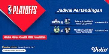 Jadwal dan Live Streaming NBA Playoff Semifinal di Vidio, Minggu 6 Juni 2021 Jadwal dan Live Streaming NBA Playoff Semifinal di Vidio, Minggu 6 Juni 2021