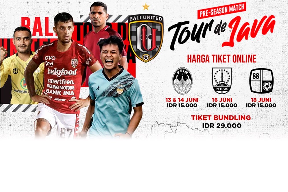 Inilah Jadwal dan Live Streaming Bali United pada Tour de Java di Vidio, 13-18 Juni 2021 Inilah Jadwal dan Live Streaming Bali United pada Tour de Java di Vidio, 13-18 Juni 2021