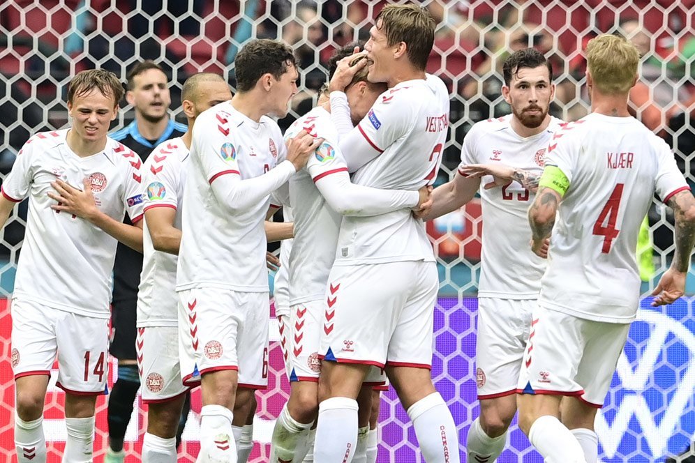 Hasil Euro 2020 Wales vs Denmark: Skor 0-4
