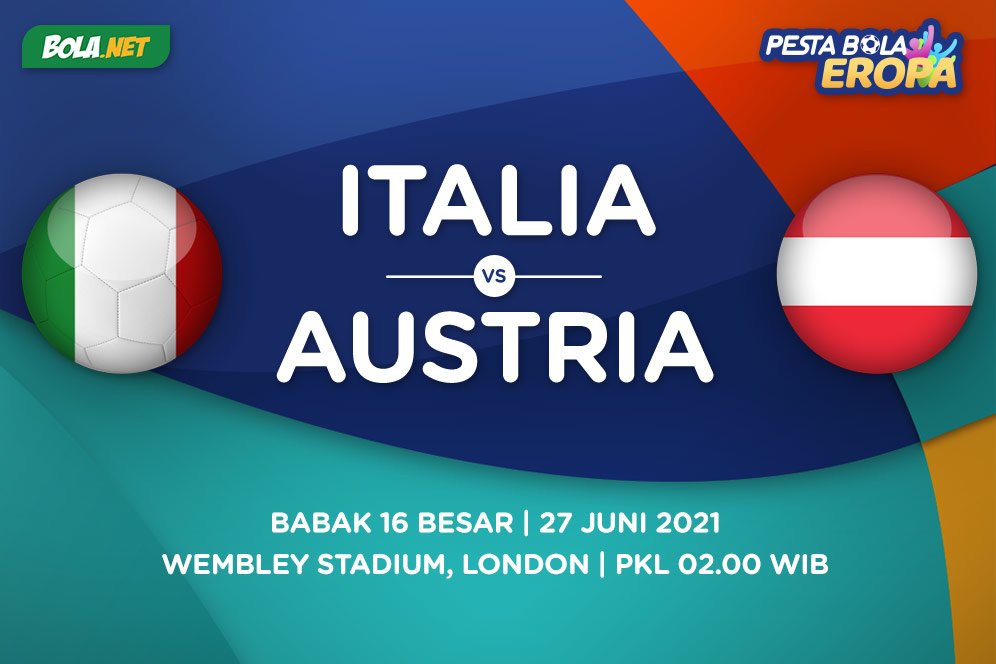 Euro 2020: Jadwal Siaran Langsung dan Link Streaming Italia vs Austria di Mola TV