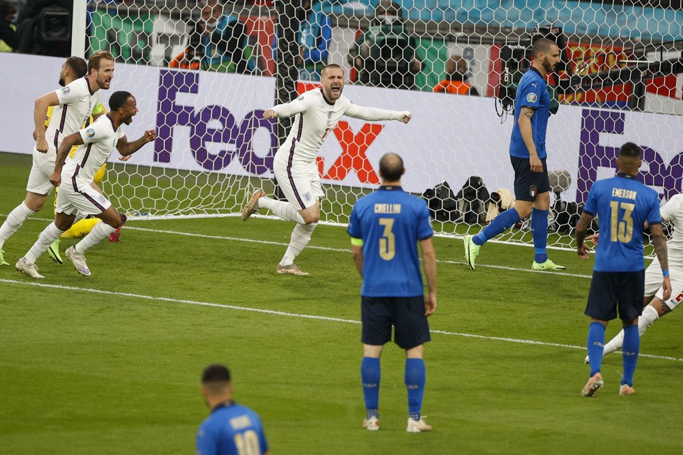 Babak Pertama Final Euro 2020, Inggris Unggul Atas Italia Babak Pertama Final Euro 2020, Inggris Unggul Atas Italia