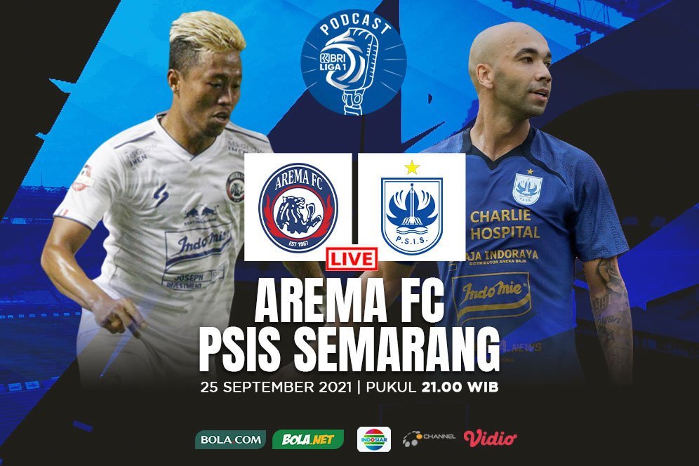 Yuk Dengarkan Bolanet Live Podcast BRI Liga 1: Arema FC Vs PSIS Semarang Yuk Dengarkan Bolanet Live Podcast BRI Liga 1: Arema FC Vs PSIS Semarang