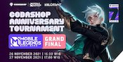 Live Streaming Grand Final Codashop Anniversary Tournament Mobile Legends di Vidio