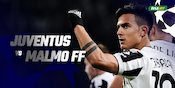 Data dan Fakta Liga Champions: Juventus vs Malmo FF