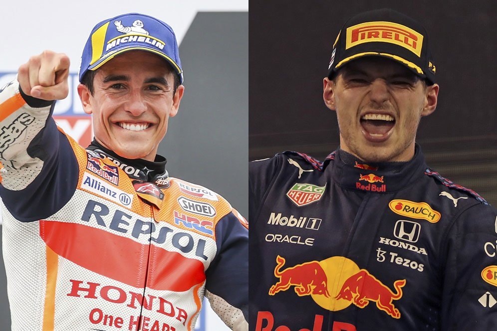 Marc Marquez Kehabisan Suara Gara-Gara Dukung Max Verstappen Juarai Formula 1 2021 Marc Marquez Kehabisan Suara Gara-Gara Dukung Max Verstappen Juarai Formula 1 2021