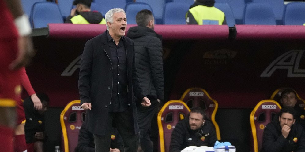 Pelatih AS Roma, Jose Mourinho (c) AP Photo