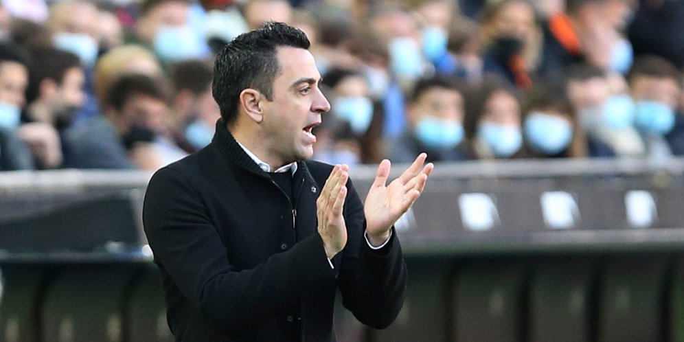 Pelatih Barcelona Xavi Hernandez. (c) AP Photo