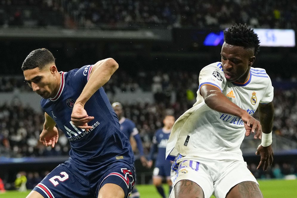 Achraf Hakimi vs Real Madrid: Bek Kanan Terbaik Habis Dimasak Tuan Muda Vini