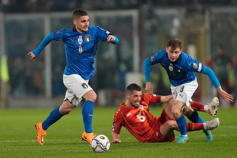 Gagal Lolos ke Piala Dunia 2022, Mimpi Buruk Italia Akhirnya Jadi Nyata