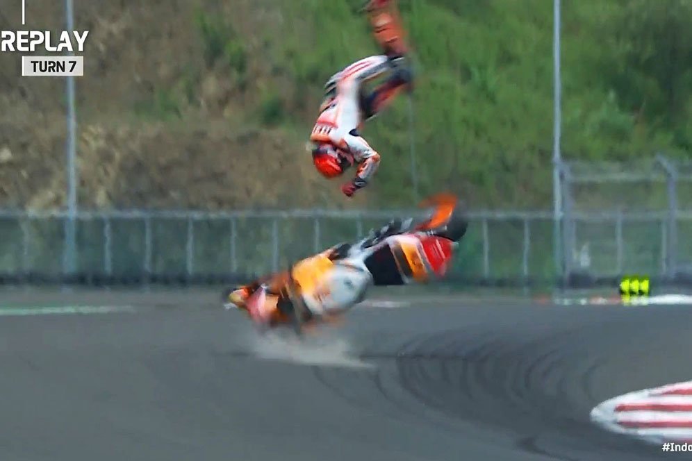 Hasil Pemanasan MotoGP Mandalika: Marquez Kecelakaan Hebat, Quartararo Tercepat Hasil Pemanasan MotoGP Mandalika: Marquez Kecelakaan Hebat, Quartararo Tercepat