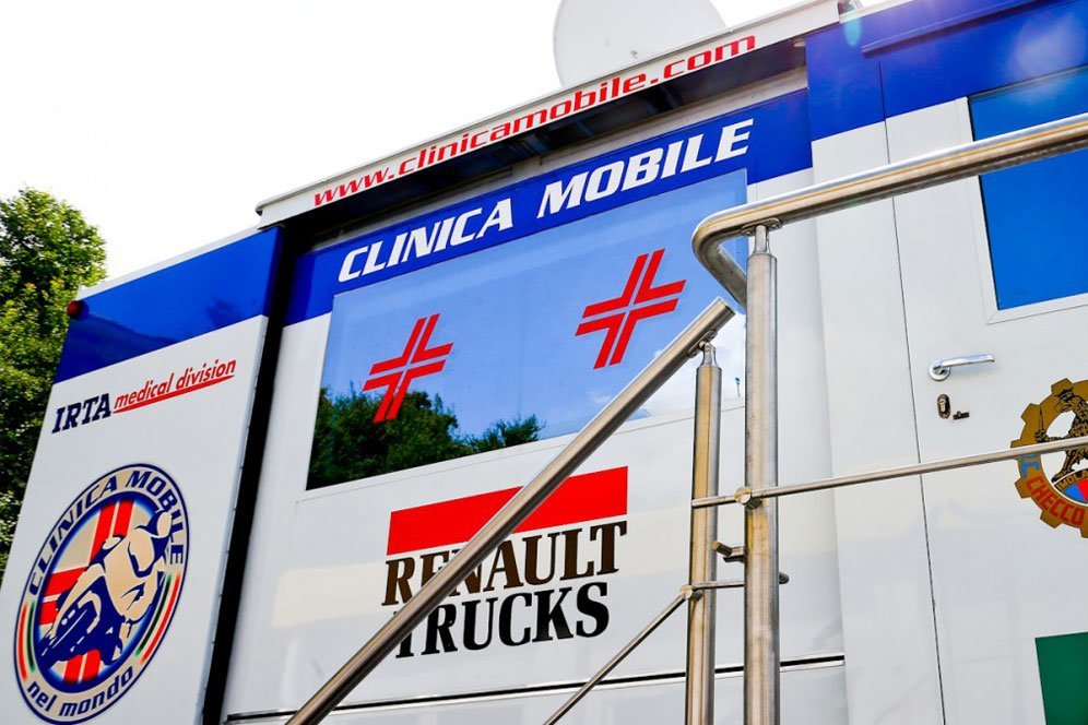 Mengenal Clinica Mobile, Klinik Berjalan yang Selalu Siaga Tangani Pembalap MotoGP Mengenal Clinica Mobile, Klinik Berjalan yang Selalu Siaga Tangani Pembalap MotoGP