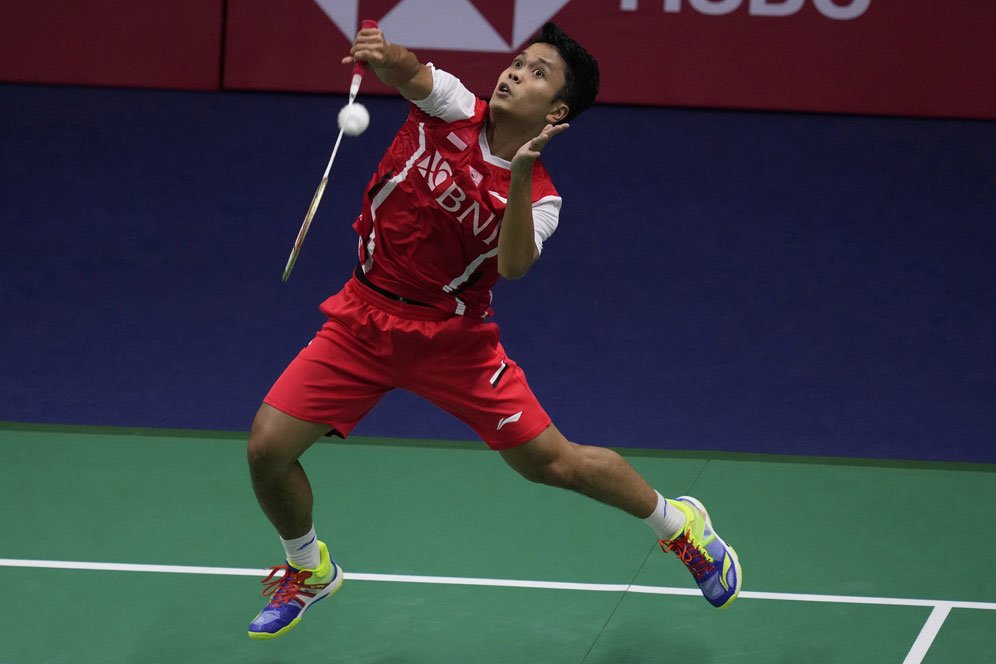 Hasil Piala Thomas 2022: Joss! Anthony Ginting Sikat Kento Momota, Indonesia 1-0 Jepang