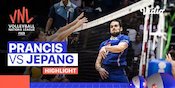 Highlights VNL 2022: Prancis ke Semifinal Usai Gilas Jepang 3-0