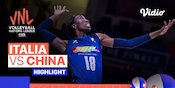 Highlights VNL 2022: Bekuk China 3-1, Italia Melaju ke Babak Semifinal