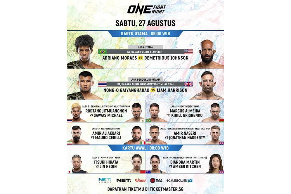 ONE Championship Siap Gebrak Amerika dengan Ajang ONE Fight Night 1